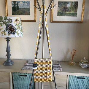 TOPSHOP Beaded Crossbody Bag Yellow and White NWT
